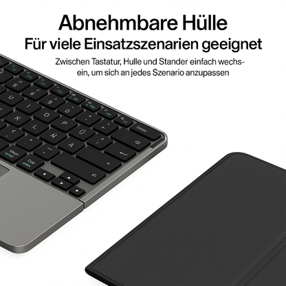 Faltbare Bluetooth-Tastatur mit Touchpad